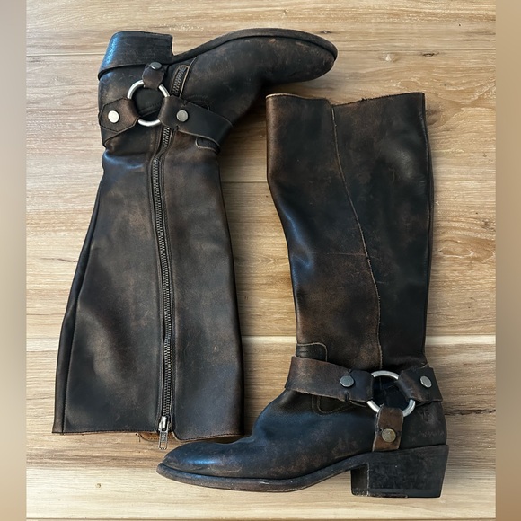 Frye Carson Tall Harness Boot 7
